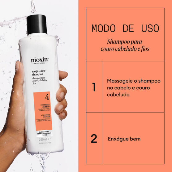 Shampoo para Cabelos Coloridos e Danificados Sistema 4 Nioxin